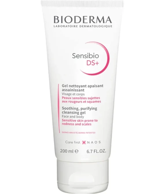 Bioderma Sensibio DS+ Soothing Purifying Cleansing Gel for Seborrheic Dermatitis Sensitive Skin 200ml