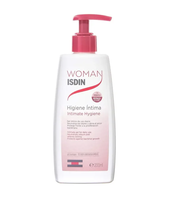 ISDIN WOMAN Intimate Hygiene (200ml) | Protects against external microbiological aggression and irritations