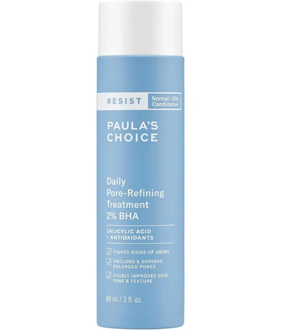 Paulas Choice RESIST Daily Pore-Refining Treatment w/ 2% BHA Exfoliant 3 oz Bottle Face Exfoliator for Large Pores Normal Oily Combination Skin