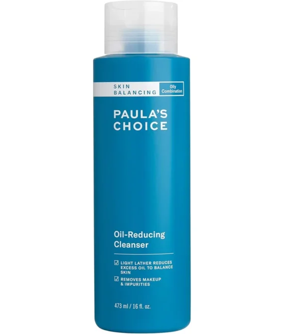 Paulas Choice SKIN BALANCING Oil-Reducing Cleanser-with Ceramides & Aloe 16 Ounce Bottle Face Wash for Normal Combination Oily Skin