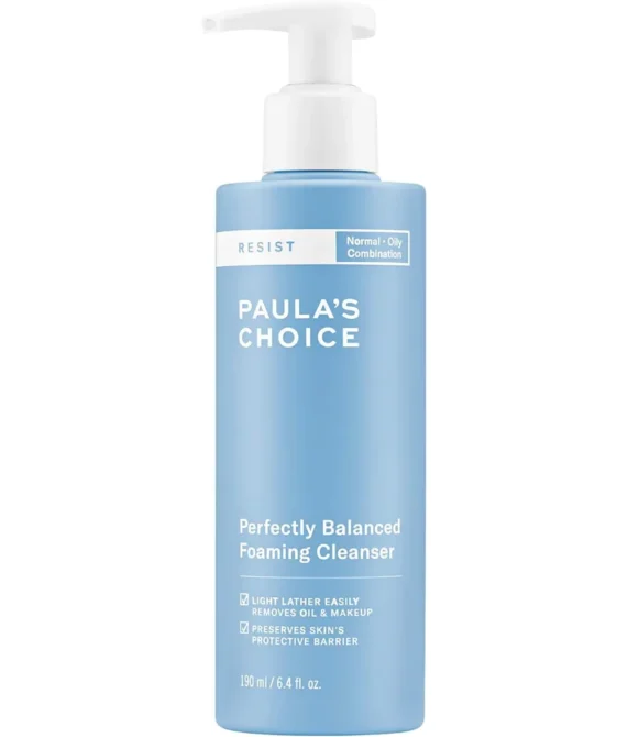 RESIST Perfectly Balanced Anti-Ageing Cleanser 190ml Bottle Face Wash for Normal Combination and Oily Skin