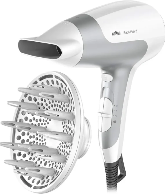 Braun Satin Hair 5 Hd 585 Hair Dryer With Diffuser And Ionic Function