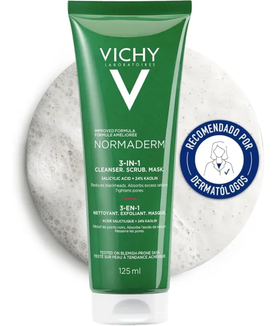 Vichy Normaderm 3 in 1 Cleanser 125 ml Multicolor