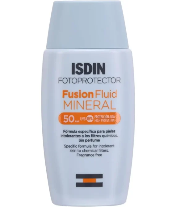 FOTOPROTECTOR FUSION FLUID MINERAL 0% filtros qumicos SPF50