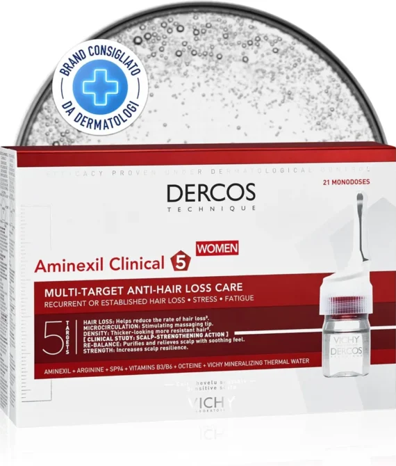 VICHY DERCOS aminexil clinical soin traitant anti-chute 21 x 6 ml