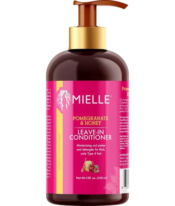 Mielle Organics Pomegranate & Honey Leave-In Conditioner for Type 4 Hair 12 Ounces