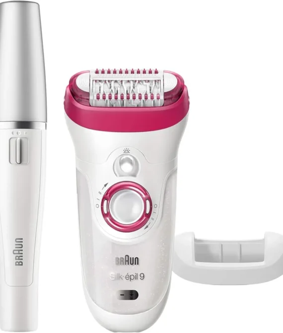 Braun Silk-epil 9 9-538 Wet & Dry Epilator With 3 Extras