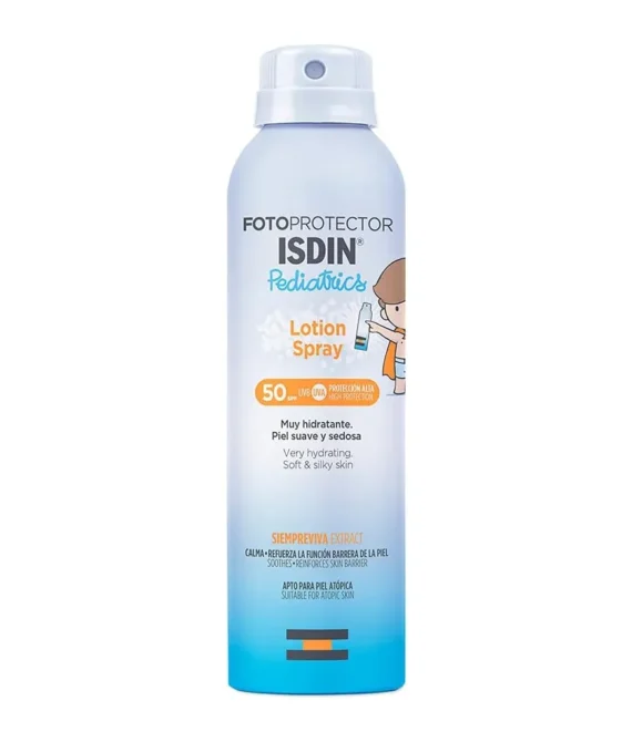 Isdin Fotoprotector Pediatrics Lotion Spray Spf 50 (250Ml) | Immediate Absorption | Hydrating Suncreen For Children