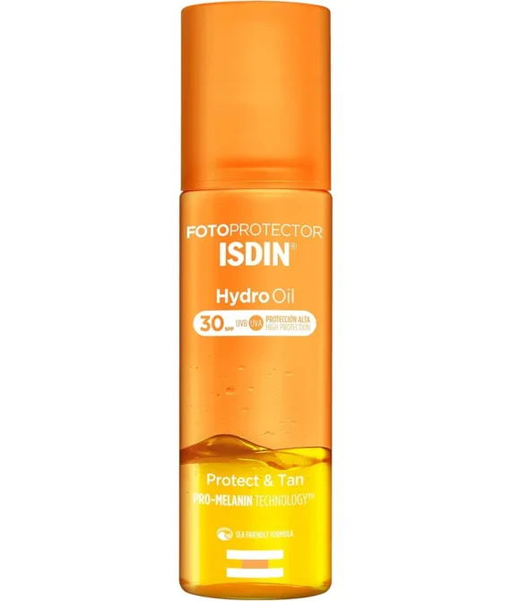 Isdin Fotoprotector Hydro Oil Spf 30 (200Ml) | Biphasic Sunscreen | Promotes Skin Tanning Effect | Water Resistant