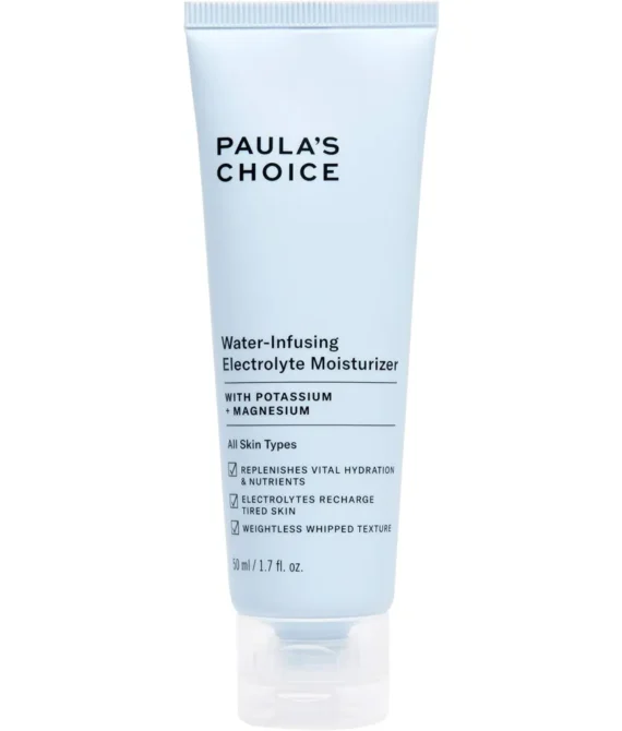 Paulas Choice Water-Infusing Electrolyte Face Moisturizer Lightweight Deep Hydration for All Skin Types Including Dry and Acne-Prone Skin 1.7 Ounces