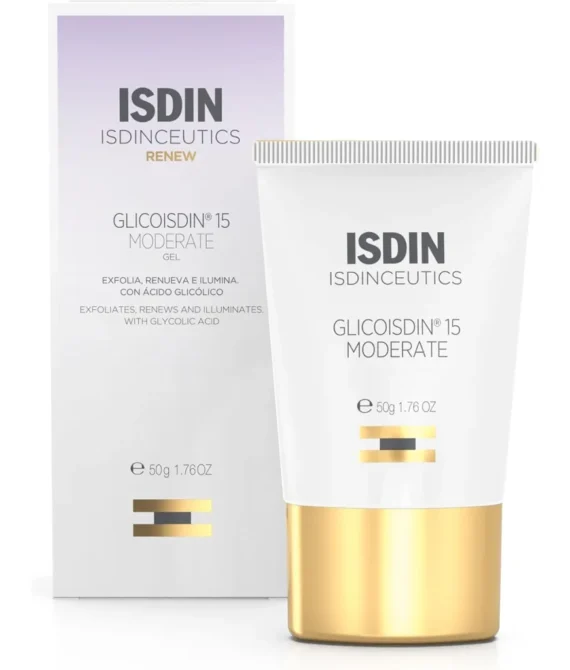 Isdin Isdinceutics Glicoisdin 15 Moderate Gel (50G) | Facial Gel With Peeling Effect Exfoliates The Surface Of The Skin And Helps To Smooth Its Texture