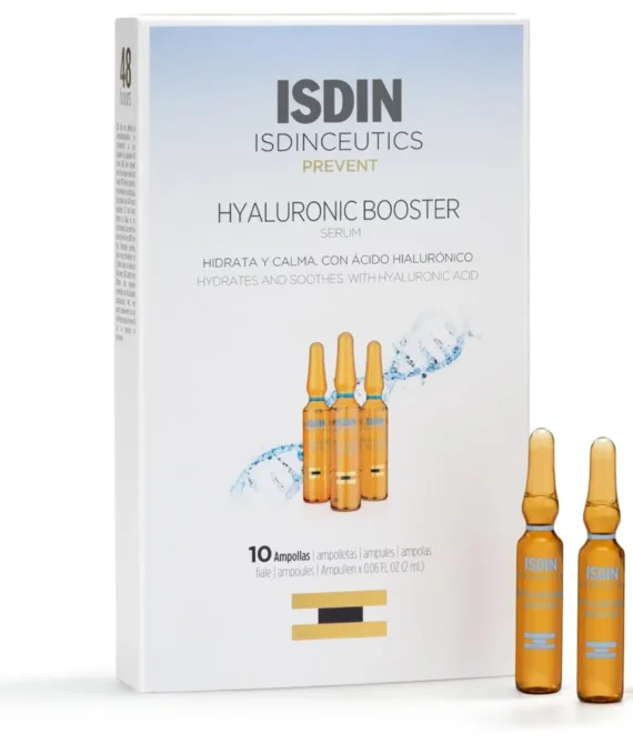 ISDIN Isdinceutics Hyaluronic Booster Hydrating Serum and Intensive Care 10 Ampoules