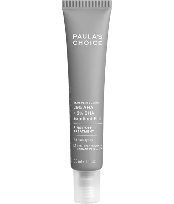 Paulas Choice Skin Perfecting 25% AHA + 2% BHA Exfoliant Peel Fragrance-Free & Paraben-Free 1 Oz