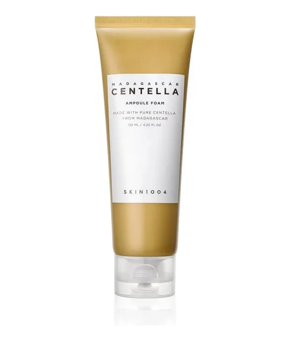 SKIN1004 Madagascar Centella Ampoule Foam 125mL | Mild and Soothing Face Cleanser with Centella Asiatica Extract | Hydrates and Nourishes Skin | Deep Cleansing Foam