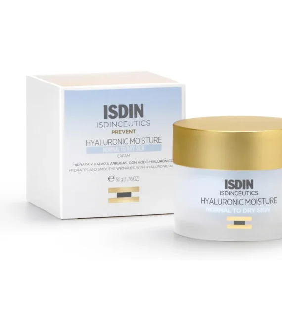 Isdin Isdinceutics Hyaluronic Moisture Cream (Normal/Dry Skin) 50Ml | Lightweight Hyaluronic Acid Facial Cream For Normal To Dry Skin