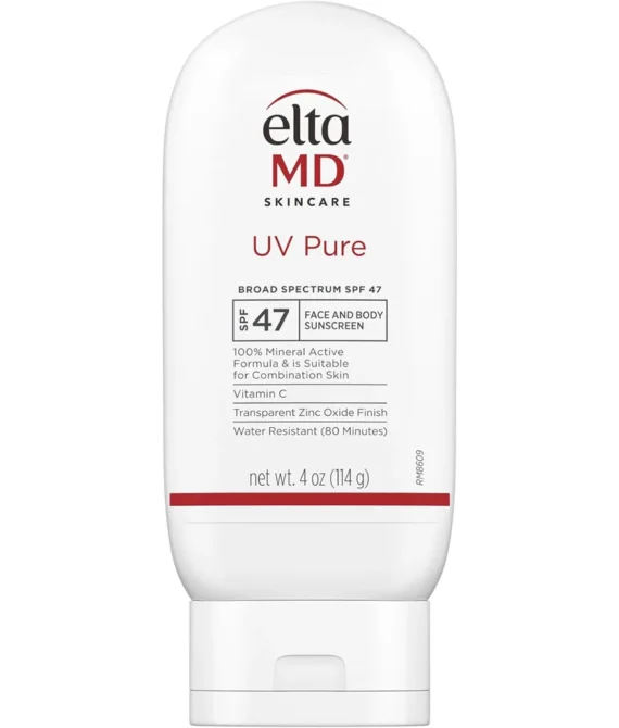 EltaMD UV Pure Sunscreen BroadSpectrum SPF 47 WaterResistant Oilfree 4.0 oz