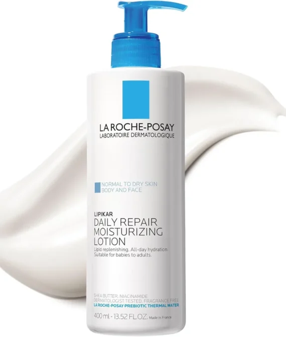 La RochePosay Lipikar Daily Repair Moisturizing Cream Fragrance Free Body Moisturizer with Shea Butter Body Lotion for Dry Skin Moisturizing for Sensitive Skin