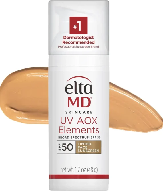 EltaMD UV Elements Moisturizing Physical Tinted Facial Sunscreen SPF 44 For All Skin Types & PostProcedure Skin 57g2oz