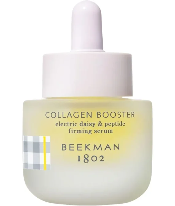 Beekman 1802 Collagen Booster Electric Daisy & Peptide Firming Face Serum Fragrance Free 0.5 fl oz Boosts Collagen Production & Tightens Skin Good for Sensitive Skin Cruelty Free