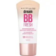 Maybelline Dream Fresh Skin Hydrating BB Cream, 8-in-1 Skin Perfecting Beauty Balm, SPF 30, Oil-Free, 120 Medium, 1 Fl Oz