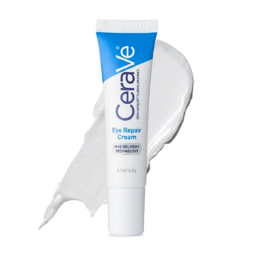 CeraVe Eye Repair Cream, Hyaluronic Acid Eye Cream for Dark Circles, 0.5oz