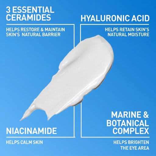 CeraVe Eye Repair Cream, Hyaluronic Acid Eye Cream for Dark Circles, 0.5oz - Image 4