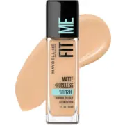 Maybelline Fit Me Matte + Poreless Liquid Foundation Makeup, Natural Beige - 220 Natural Beige