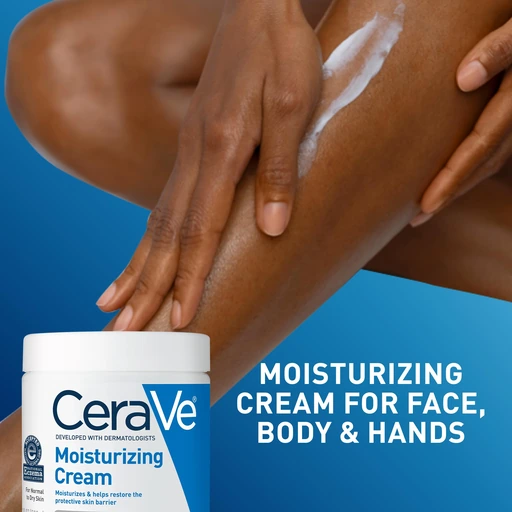 CeraVe Moisturizing Cream, Face & Body Moisturizer for Dry Skin, 19oz - Image 5