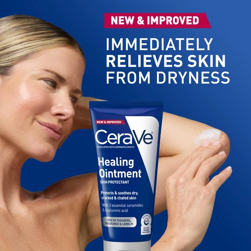 CeraVe Healing Ointment, Hyaluronic Acid Skin Protectant for Dry Skin, 5oz - Image 4