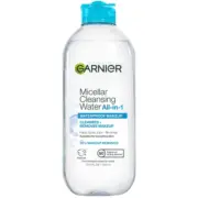 Garnier SkinActive Micellar Water For Waterproof Makeup, Facial Cleanser & Makeup Remover, 13.5 Fl Oz (400mL), 1 Count (Packaging May Vary)