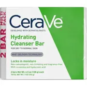 CeraVe Hydrating Cleanser Bar, Soap-Free Face & Body Cleanser, 2-Pack