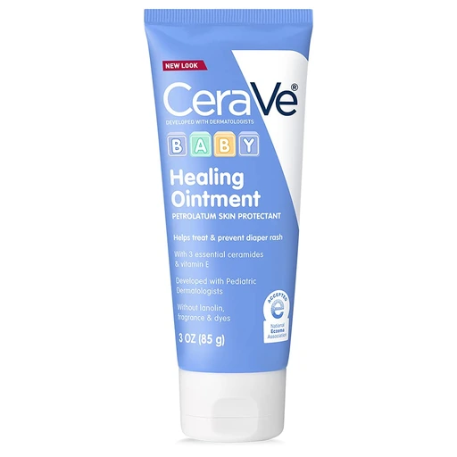 CeraVe Diaper Rash Cream, Baby Healing Ointment with Vitamin E, 3oz