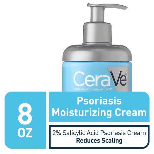 CeraVe Psoriasis Cream, Salicylic Acid Moisturizing Dry Skin Treatment, 8oz - Image 3