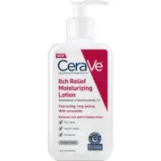 CeraVe Moisturizing Lotion for Itch Relief 8 Ounce Dry Skin Itch Relief Lotion with Pramoxine Hydrochloride Fragrance Free (Pack of 4)