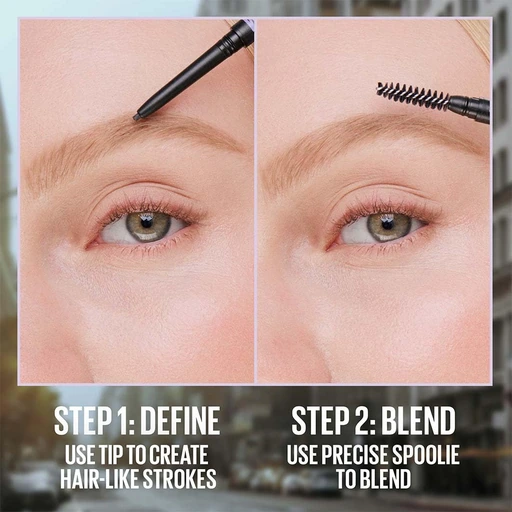 Maybelline Express Brow Ultra Slim Eyebrow Pencil with Precision Tip and Spoolie - Medium Brown - 257 Medium Brown - Image 4