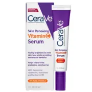 CeraVe Skin Brightening Vitamin C Serum for Face with Hyaluronic Acid, 1oz Skincare, 10% Pure Vitamin C, Brightening Serum, Ceramides, Antioxidant, Hydrates and Improves Skin Tone & Texture