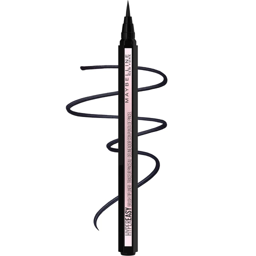 Maybelline Hyper Easy Liquid Pen Eyeliner, Waterproof, Satin Finish, Pitch Black, 0.018 Fl Oz