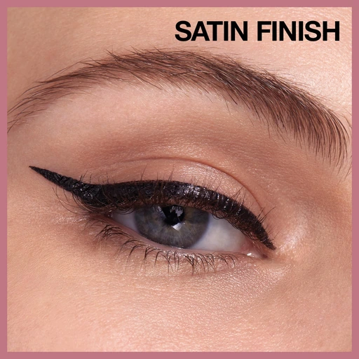 Maybelline Hyper Easy Liquid Pen Eyeliner, Waterproof, Satin Finish, Pitch Black, 0.018 Fl Oz - Image 3