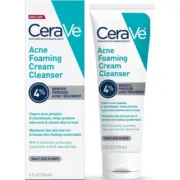 CeraVe Foaming Acne Cream Cleanser with 4% Benzoyl Peroxide - 5oz - Nan