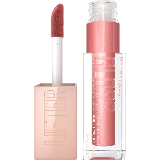 Maybelline Lifter Gloss Hydrating Lip Gloss with Hyaluronic Acid - Moon (Nude Pink) - 03 Moon