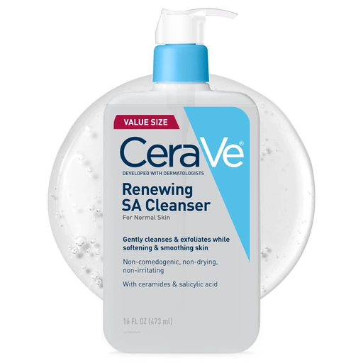 CeraVe Renewing Salicylic Acid Exfoliating Face Wash, 16oz - Nan