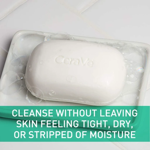 CeraVe Foaming Cleanser Bar, Face & Body Wash, Soap for Oily Skin, 4.5oz - Image 3