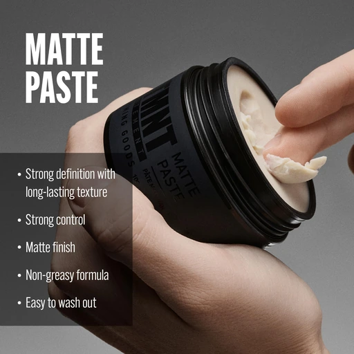 STMNT Grooming Goods Matte Paste 3.38 oz All Day Strong Hold & High Volume Hair Clay Paste For Men Non-Greasy Formula Texture Paste for Hair Ideal for Dry & Damp Hair Mens Hair Styling - Image 2