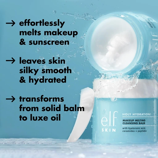 e.l.f. SKIN Holy Hydration! Makeup Melting Cleansing Balm, 2 oz - Image 3