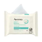 Aveeno Calm + Restore Unscented Makeup Remover Wipes, Alcohol-Free, 25 Ct