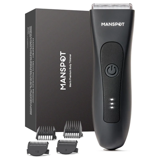 MANSPOT Manscape Groin & Body Hair Trimmer for Men, Electric Pubic Shaver