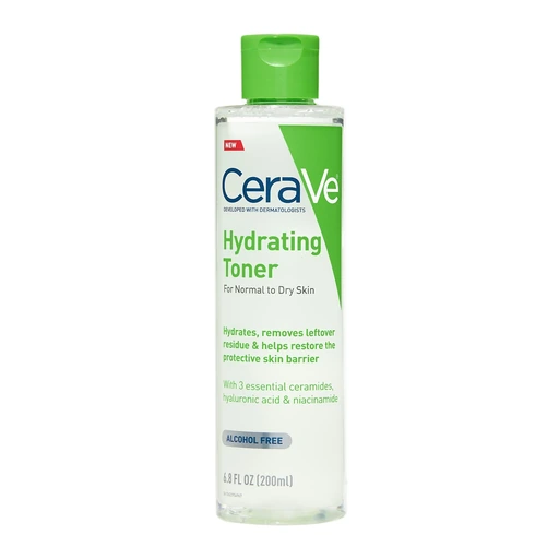 CeraVe Hydrating Toner with Hyaluronic Acid, Niacinamide, and Ceramides for Sensitive Dry Skin - Nan