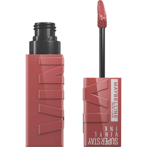 Maybelline Super Stay Vinyl Ink Liquid Lipcolor - Cheeky (Rose Nude), Longwear High Pigment with Instant Shine, 0.14 fl oz - 35 Cheeky