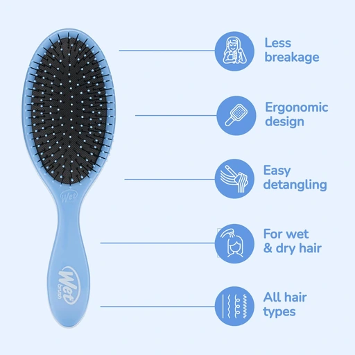 Wet Brush Original Detangler Hair Brush, Sky, For All Hair Textures - Image 4
