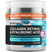 SimplyVital Face Moisturizer Retinol Collagen Hyaluronic Acid Cream 1.7 oz